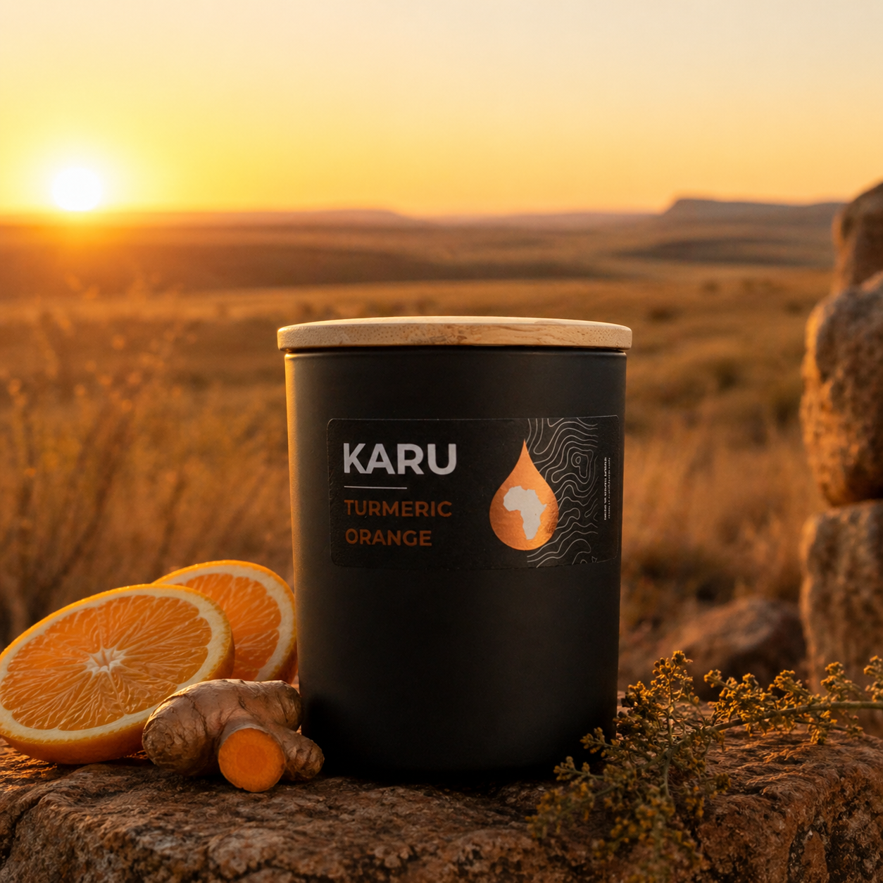 KARU - Turmeric and Orange candle